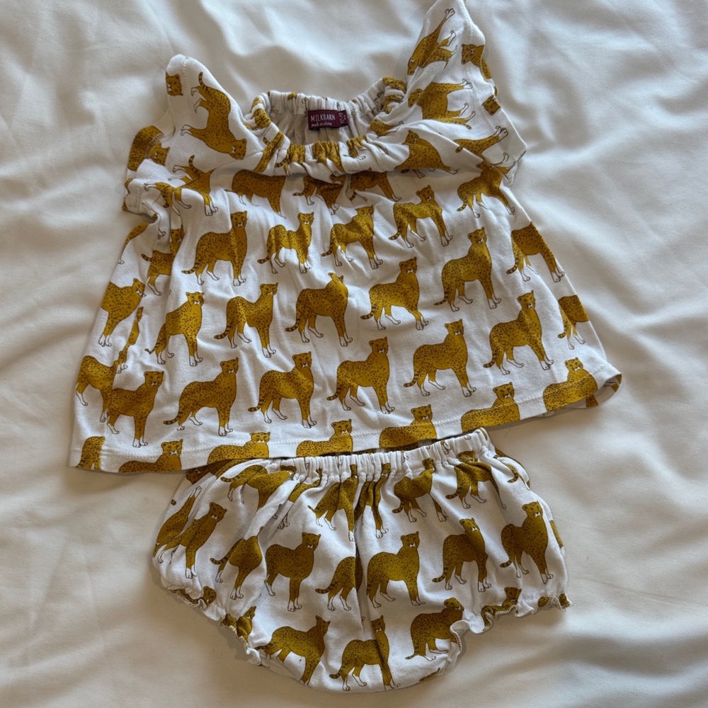Milkbarn Animal Print Bloomer Set